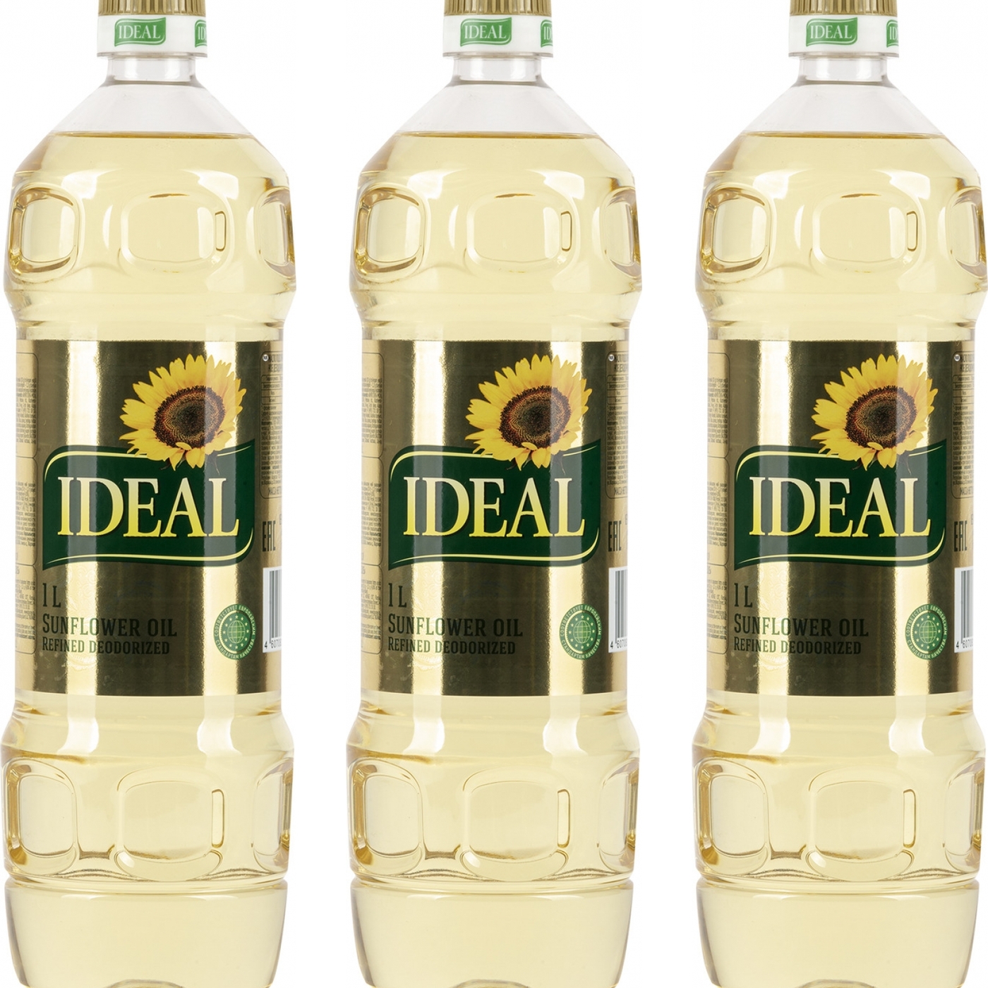 Масло подсолнечное Ideal рафинированное дезодорированное 1 л (комплект ...
