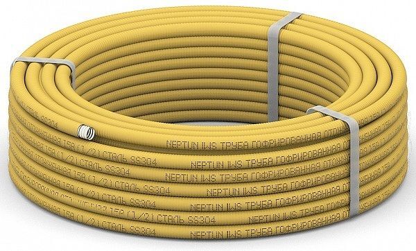 Труба водопроводная гофрированная из нержавеющей стали SS304 Neptun IWS ...