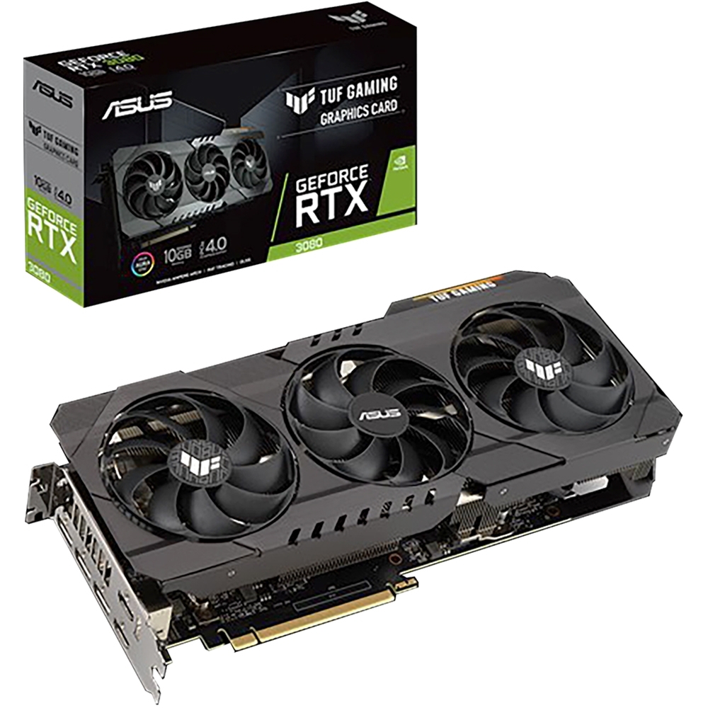 ASUSВидеокартаGeForceRTX308010ГБ(TUF-RTX3080-O10G-V2-GAMING)