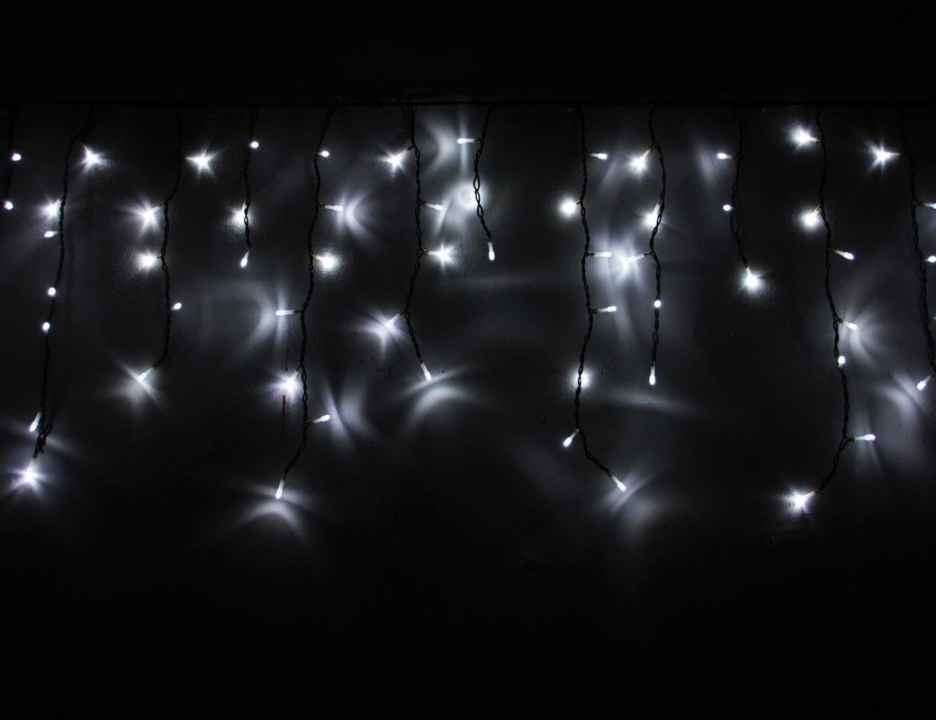 белый 240 ламп. в-0. гирлянда уличная "бахрома"3 м. гирлянда 25м*0,6 уличная бахрома белая (белый провод). гирлянда бахрома ш-3м.