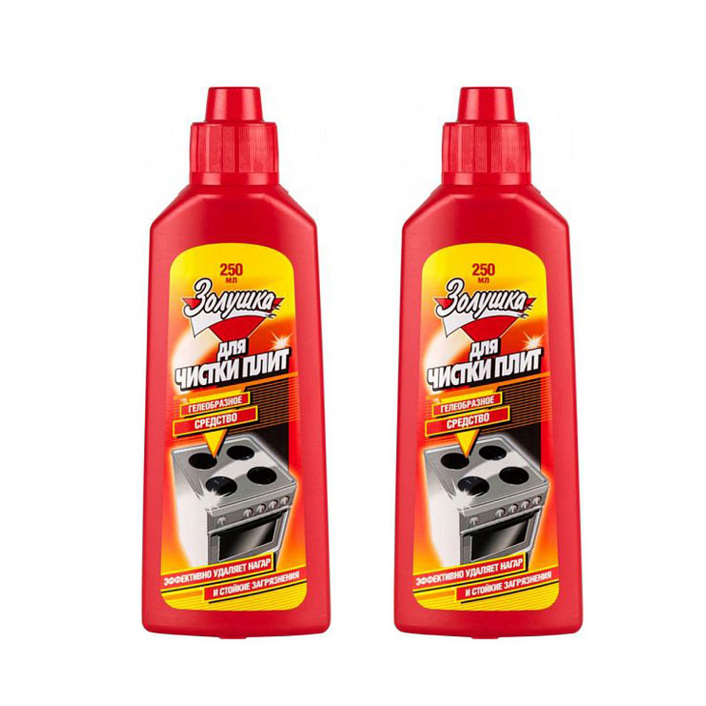 Средство ЗОЛУШКА для чистки плит, гелеобразное, 250 мл х 2 штуки ...