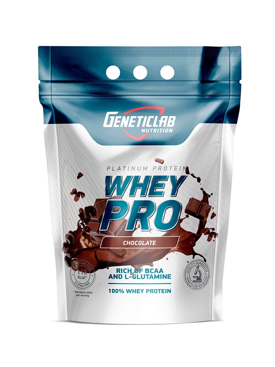 Протеин сывороточный Geneticlab Nutrition Whey Pro, шоколад, 2,1 кг ...