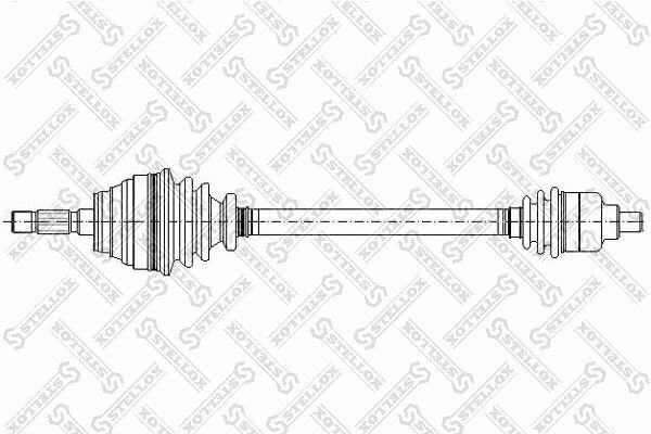 привод правый! 745mm, 22090 Renault Twingo 1.2 93-01