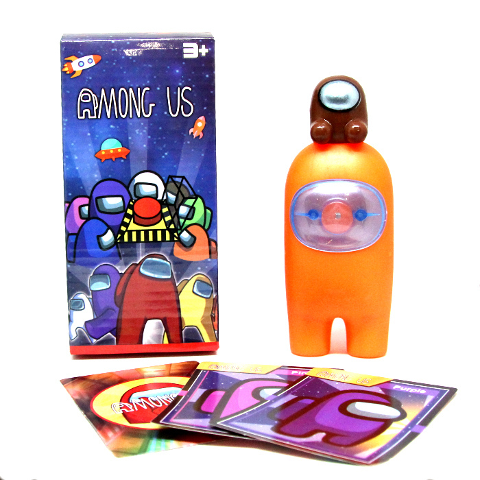 Фигурка из игры Амонг ас (Among us) светящаяся 10см оранжевая — купить ...