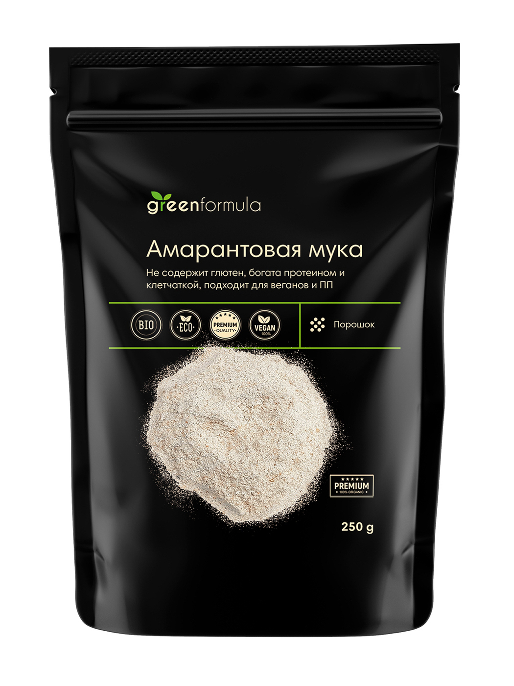 Мука амарантовая (цельнозерновая, высокобелковая, без глютена, без ...