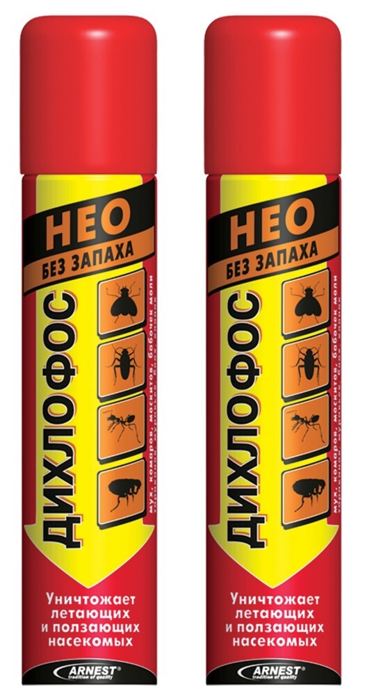 Набор Дихлофос НЕО Аэрозоль от всех насекомых 190 см3 (2 шт) — купить в ...