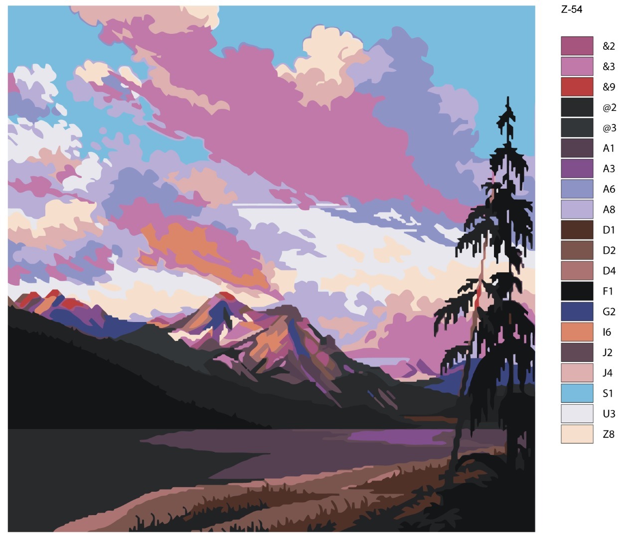 Brushes paints картины по номерам