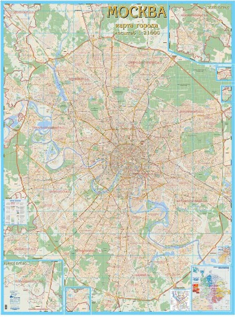 Как выглядит москва на карте