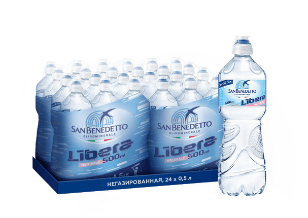 Минеральная вода Сан Бенедетто ( San Benedetto) негаз 0.5 спорт ПЭТ ...