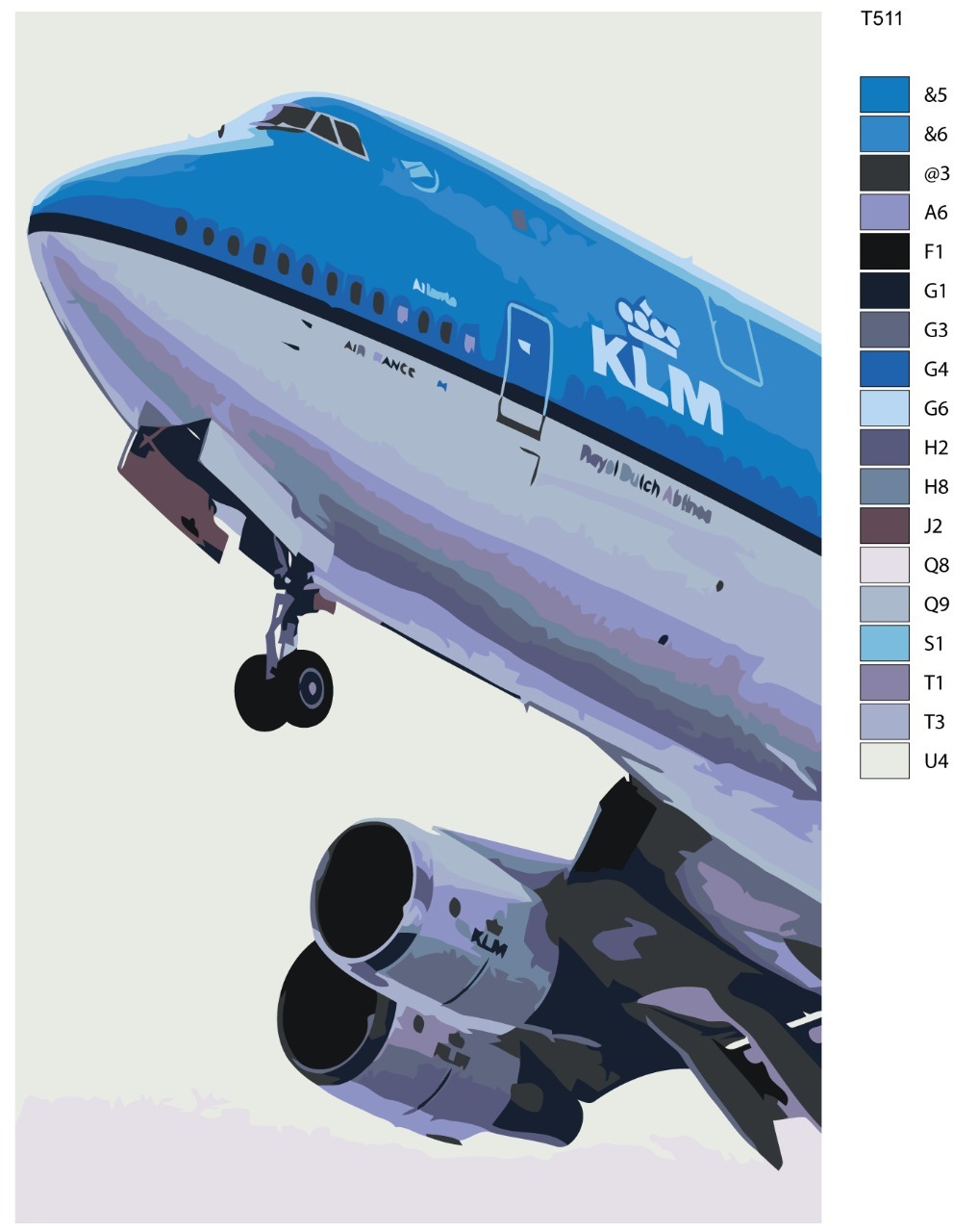 Картина по номерам T511 