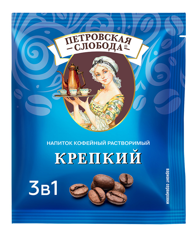 Кофе 3 в 1 Петровская слобода Крепкий 20 г*25 пак — купить в интернет ...