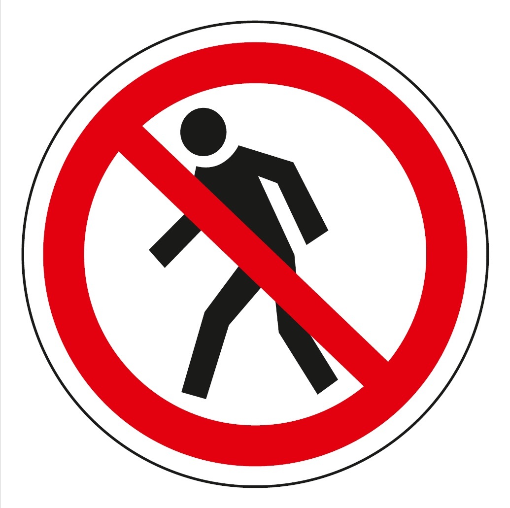 Знак (р 03) «проход запрещен»