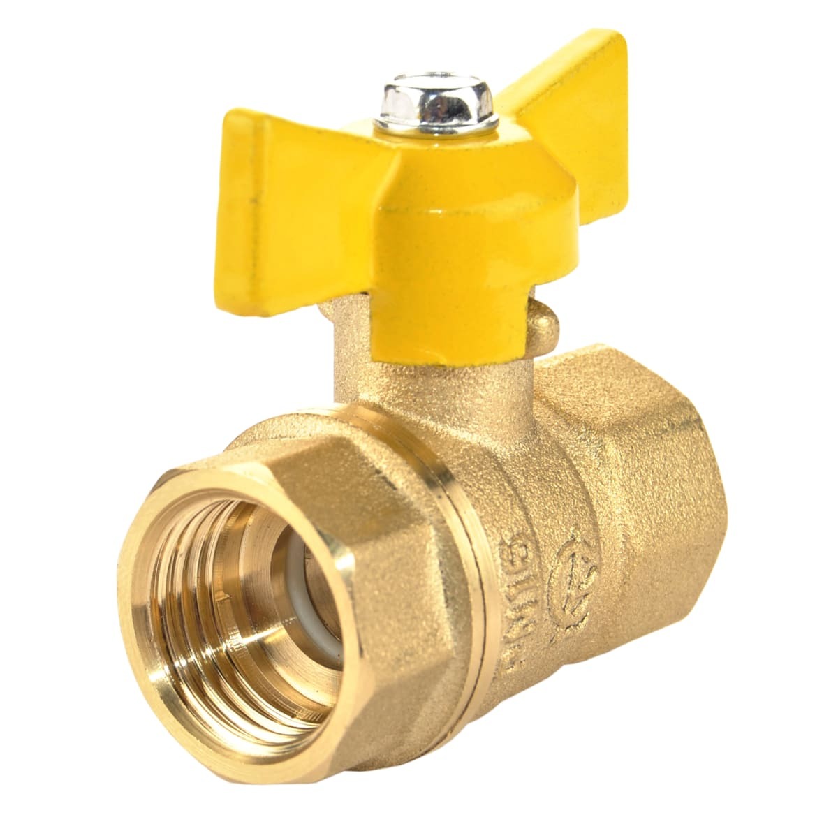 Кран Шаровый для газа 1/2 резьба внутренняя (мама-мама) - купить по ...