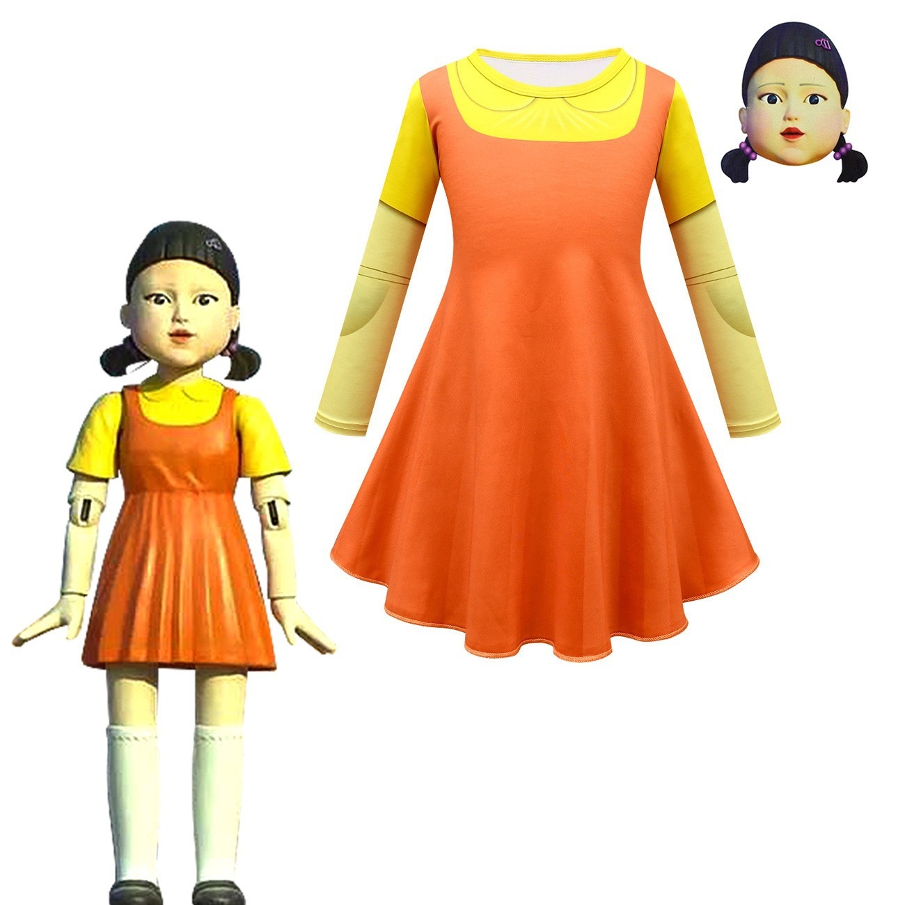 Фото куклы из игры в кальмара