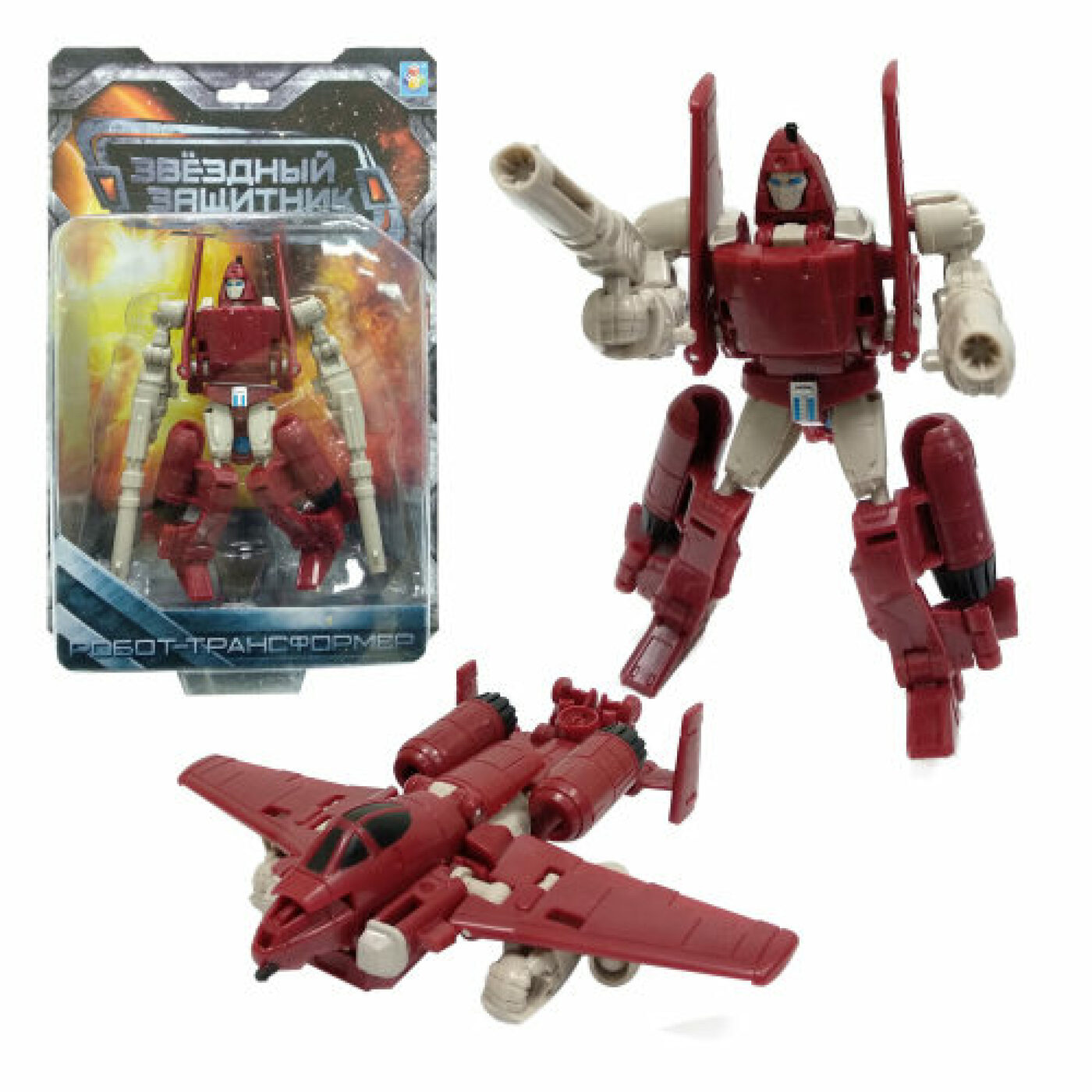 1TOY Робот-трансформер Звездный защитник самолет 12 см - купить с ...