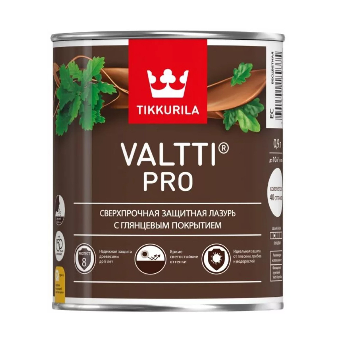 Tikkurila Valtti Pro / Тикурила Валтти Про Палисандр 0,9 Л Антисептик Для Дерева "Тиккурила"