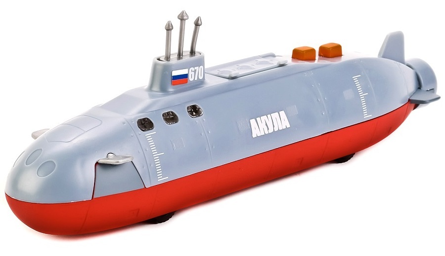 Подводная лодка Технопарк Акула, инерционная, свет, звук SB-16-97-A-WB