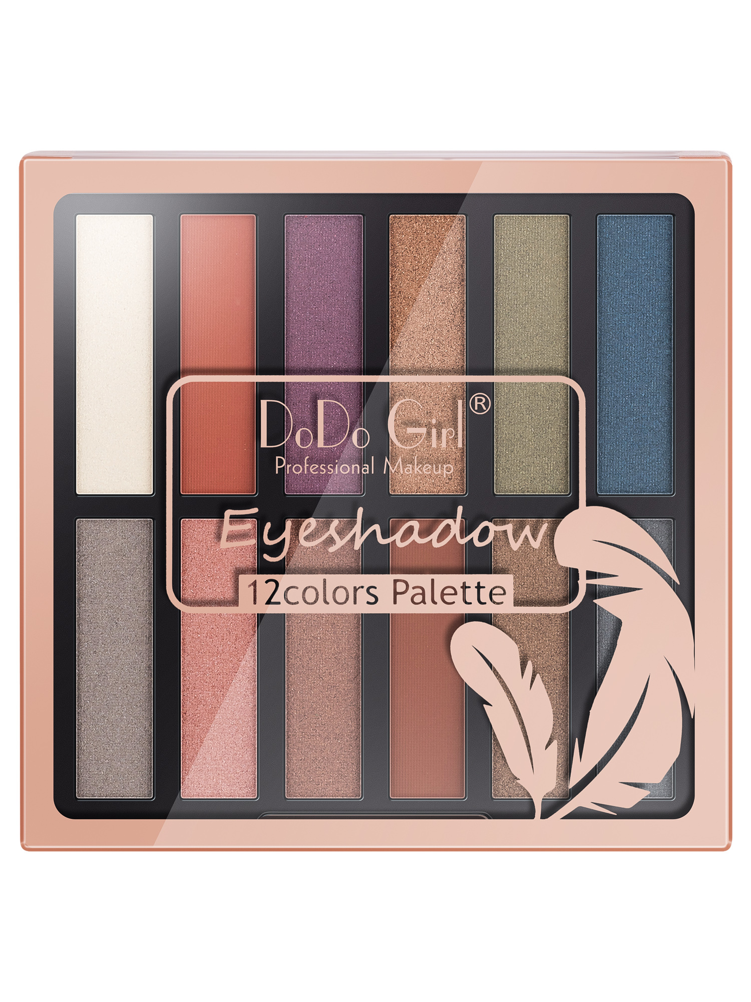 Dodo Girl Палетка теней для век 12 Colors palette, 12 тонов: матовые ...