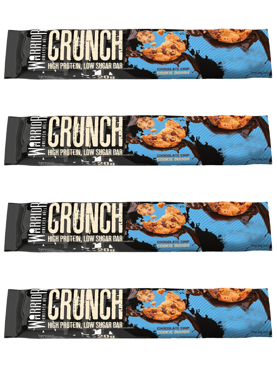 Warrior Протеиновый батончик Crunch High Protein Bar 64г х 4шт ...