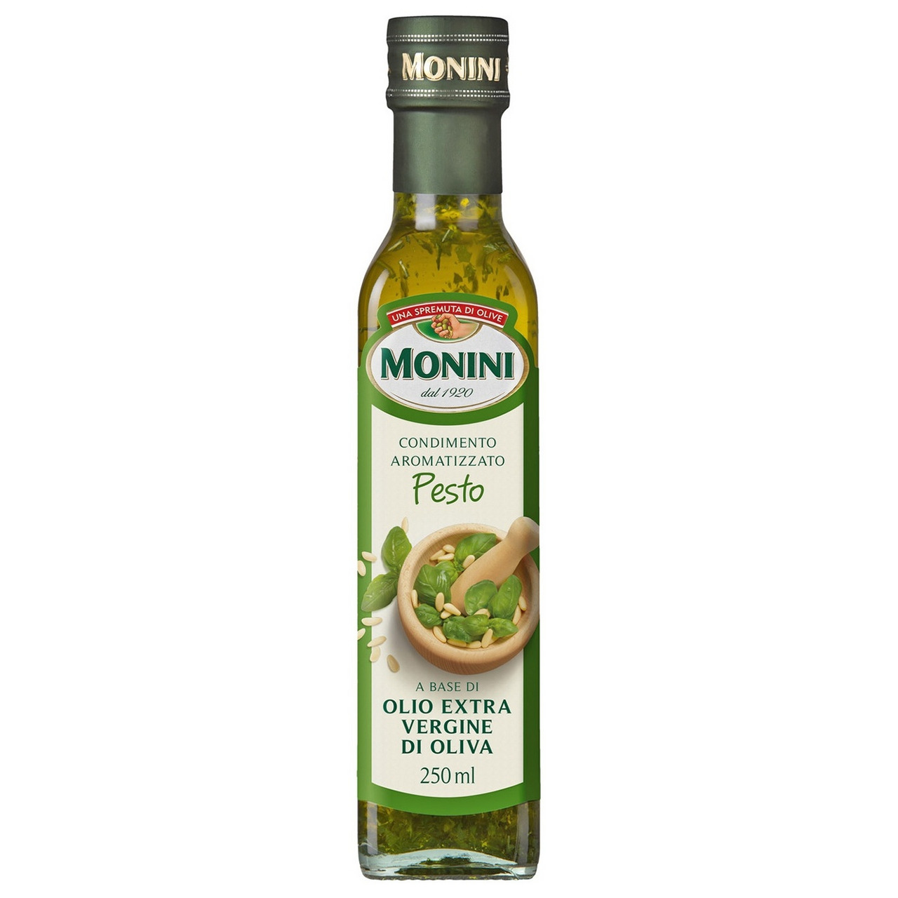 Оливковое масло Monini Extra Virgin с базиликом 0,25 л