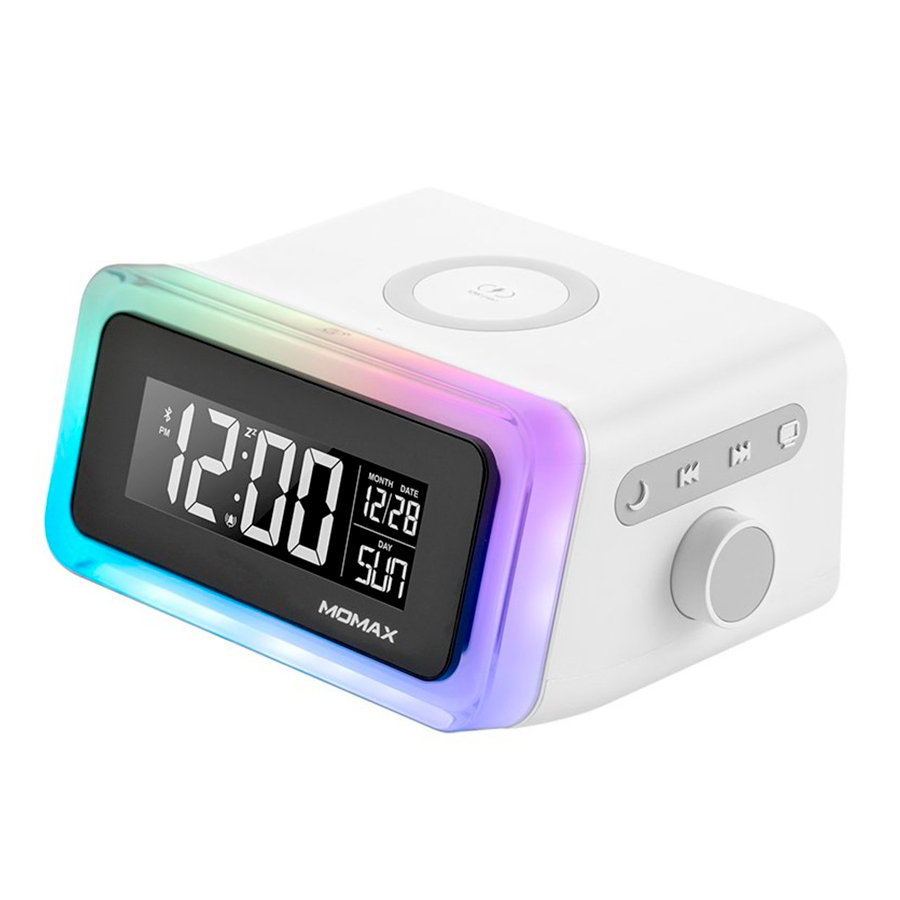 Зарядная станция для мобильных устройств Momax Q.Clock 2 Digital Clock -  купить по выгодной цене в интернет-магазине OZON (198922195)