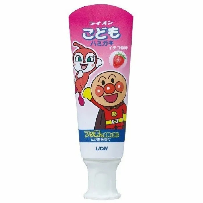 Детская зубная паста Lion Kid's слабоабразивная со вкусом клубники 40 г. Lion Kodomo детская зубная паста клубника Strawberry 40 гр.. [Lion Япония] паста зубная д/детей слабообразивная клубника Lion Kid's, 40гр. Зубная паста longa Vita малыши-зубатики земляника 2+.