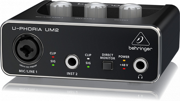 Behringer UM2 внешняя звуковая карта