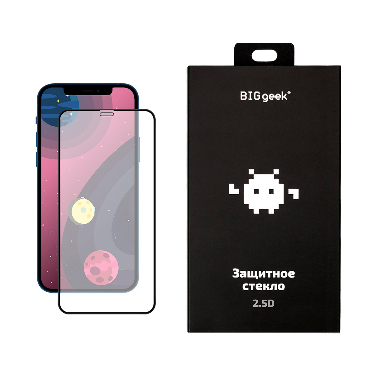 Защитное стекло Big Geek для iPhone 12 mini (2.5D, 0,33 мм, 9H; олеофобное  покрытие) - купить с доставкой по выгодным ценам в интернет-магазине OZON  (420261007)