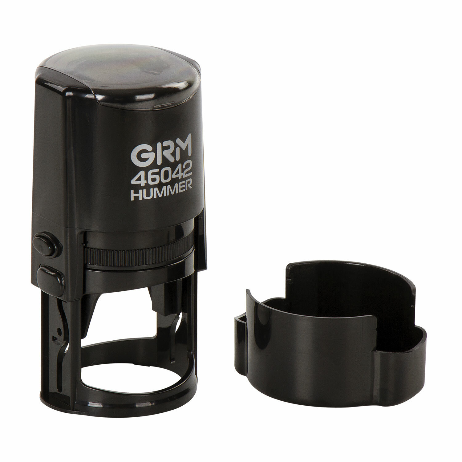 Оснастка для печатей, оттиск D-42 мм, синий, GRM 46042 Hummer, корпус черный, крышка, подушка, 121500200