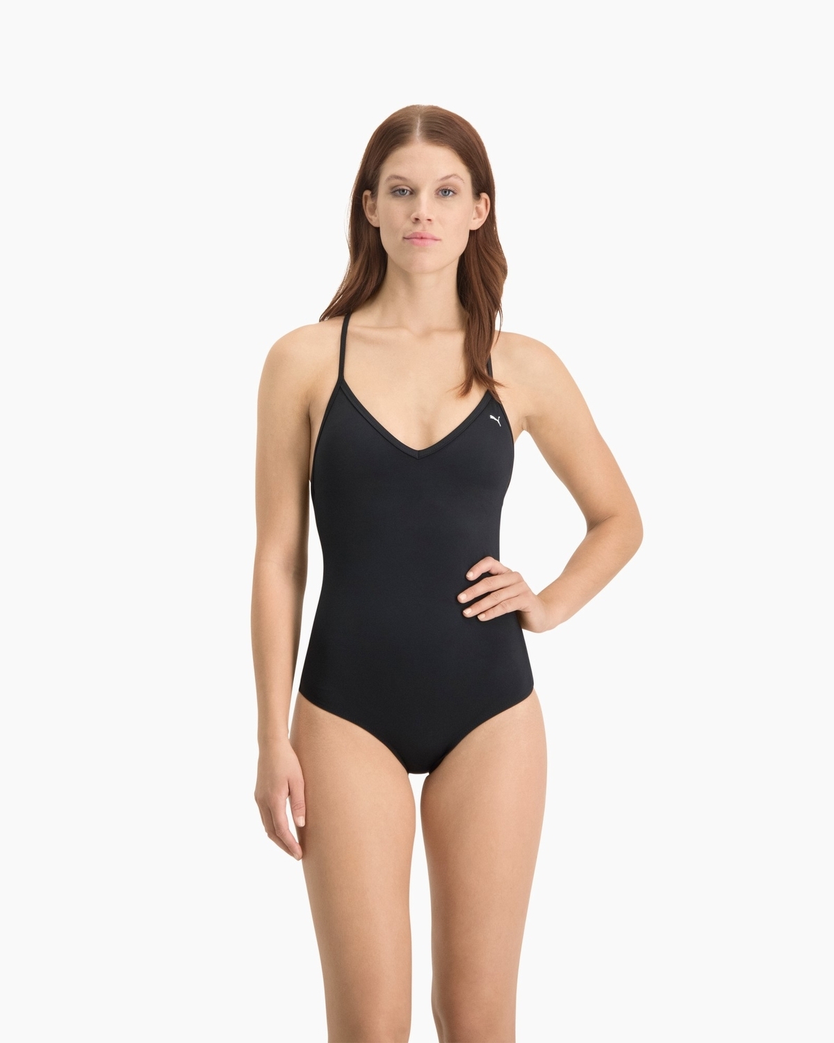 Купальник слитный PUMA SWIM WOMEN V-NECK CROSS