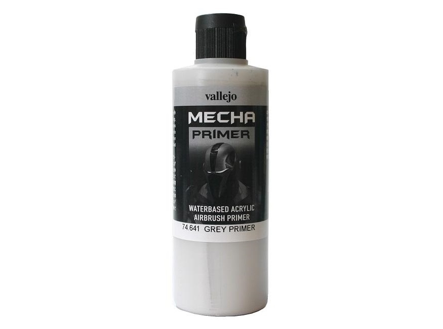 Грунт "Mecha Primer" Vallejo GREY / Серый 74.641, 200мл.