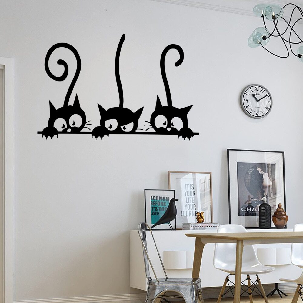 Декор кошка на стену