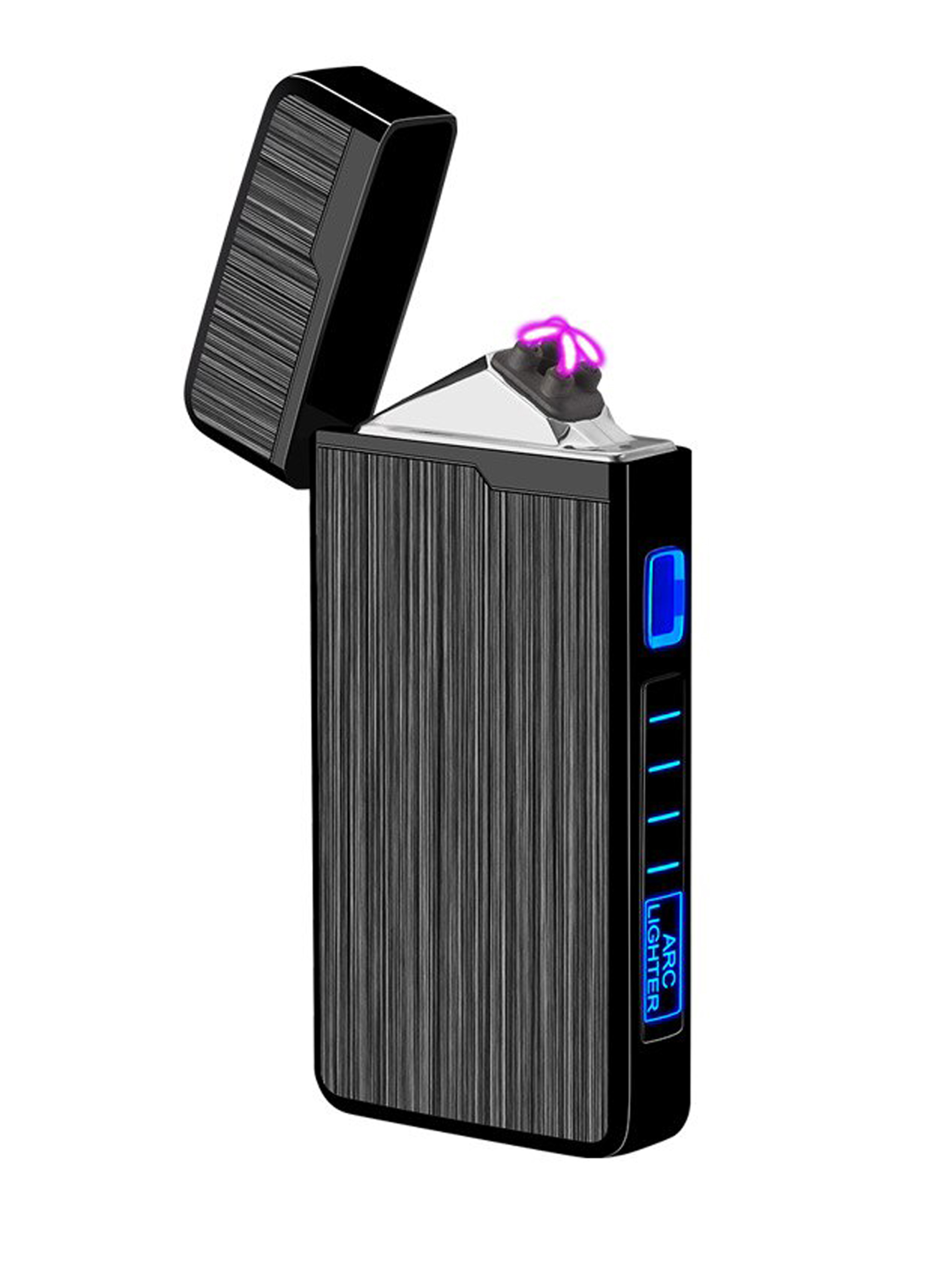 Зажигалка электронная импульсная, двойная дуга с зарядкой USB — купить ...