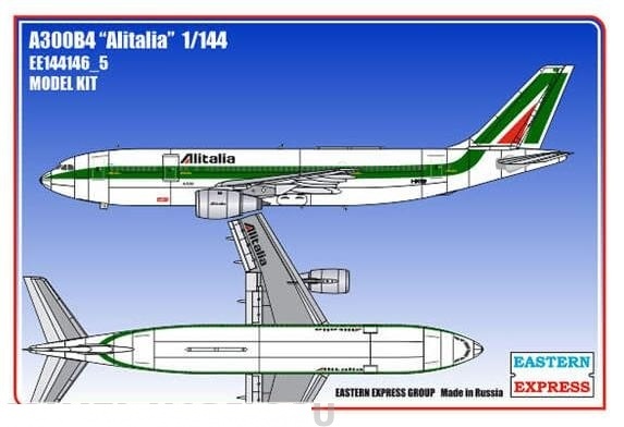 Сборная модель Восточный Экспресс ЕЕ144146_5 Самолет ALITALIA Масштаб 1/144