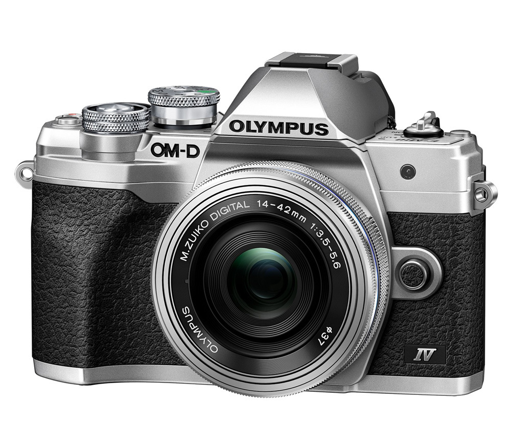 Беззеркальный фотоаппарат Olympus OM-D E-M10 Mark IV kit 14-42 EZ, серебристый