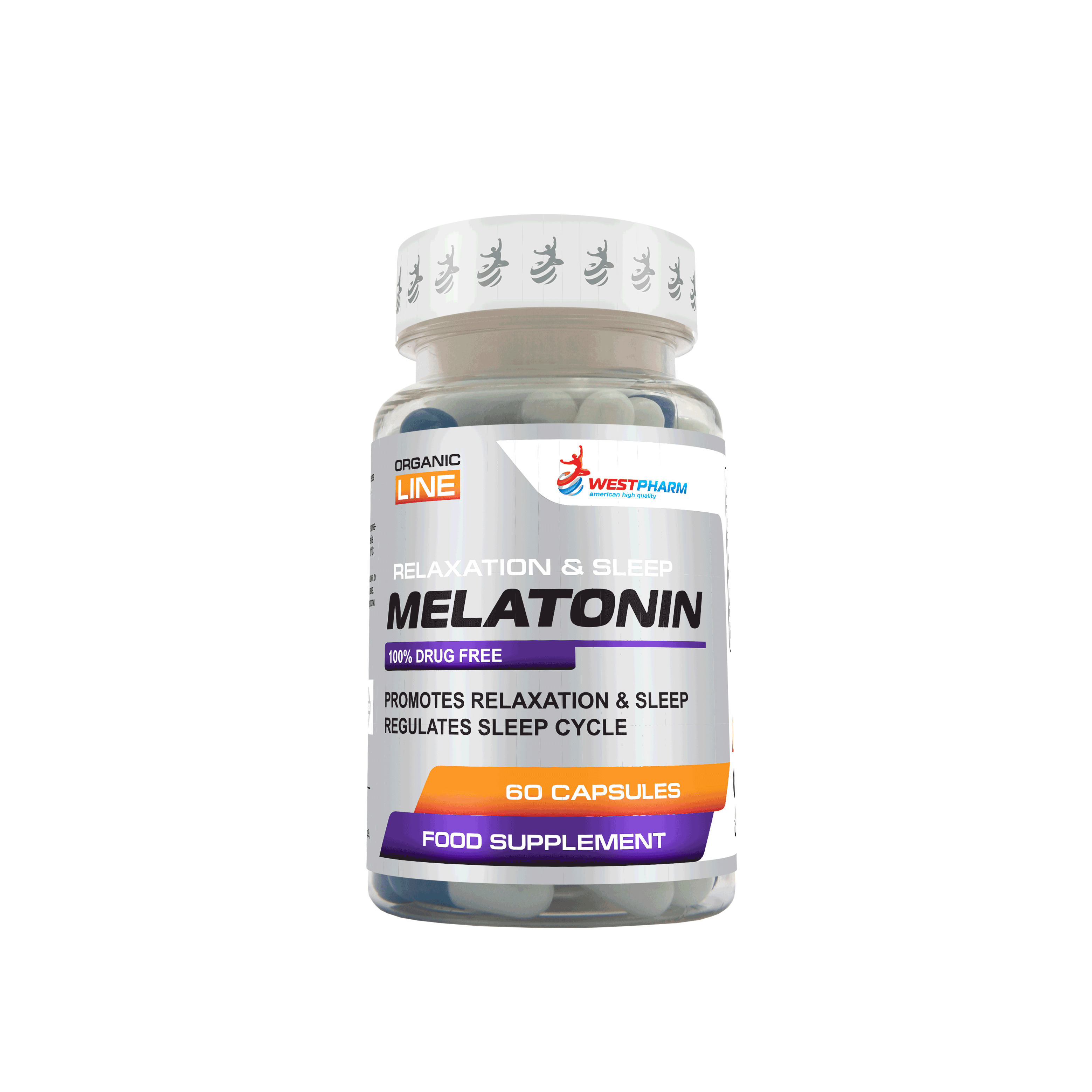 Westpharm / Melatonin 5мг / Мелатонин 5мг / для сна / 60 капсул