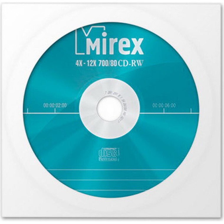 Mirex Диск для записи CD-RW, 700 МБ, 1 шт