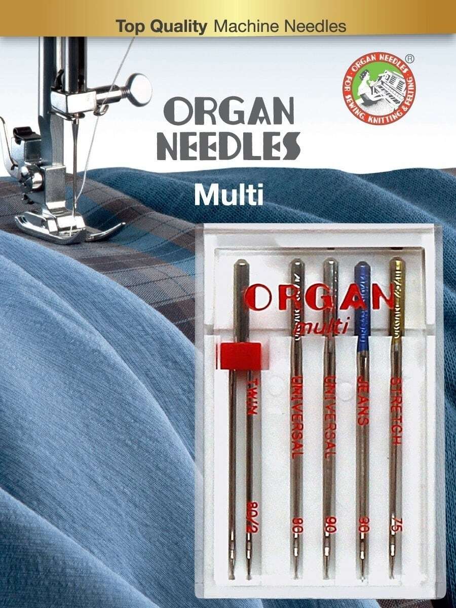 Иглы для швейных машин ORGAN Multi упаковка 5 шт - купить с доставкой по  выгодным ценам в интернет-магазине OZON (387337396)