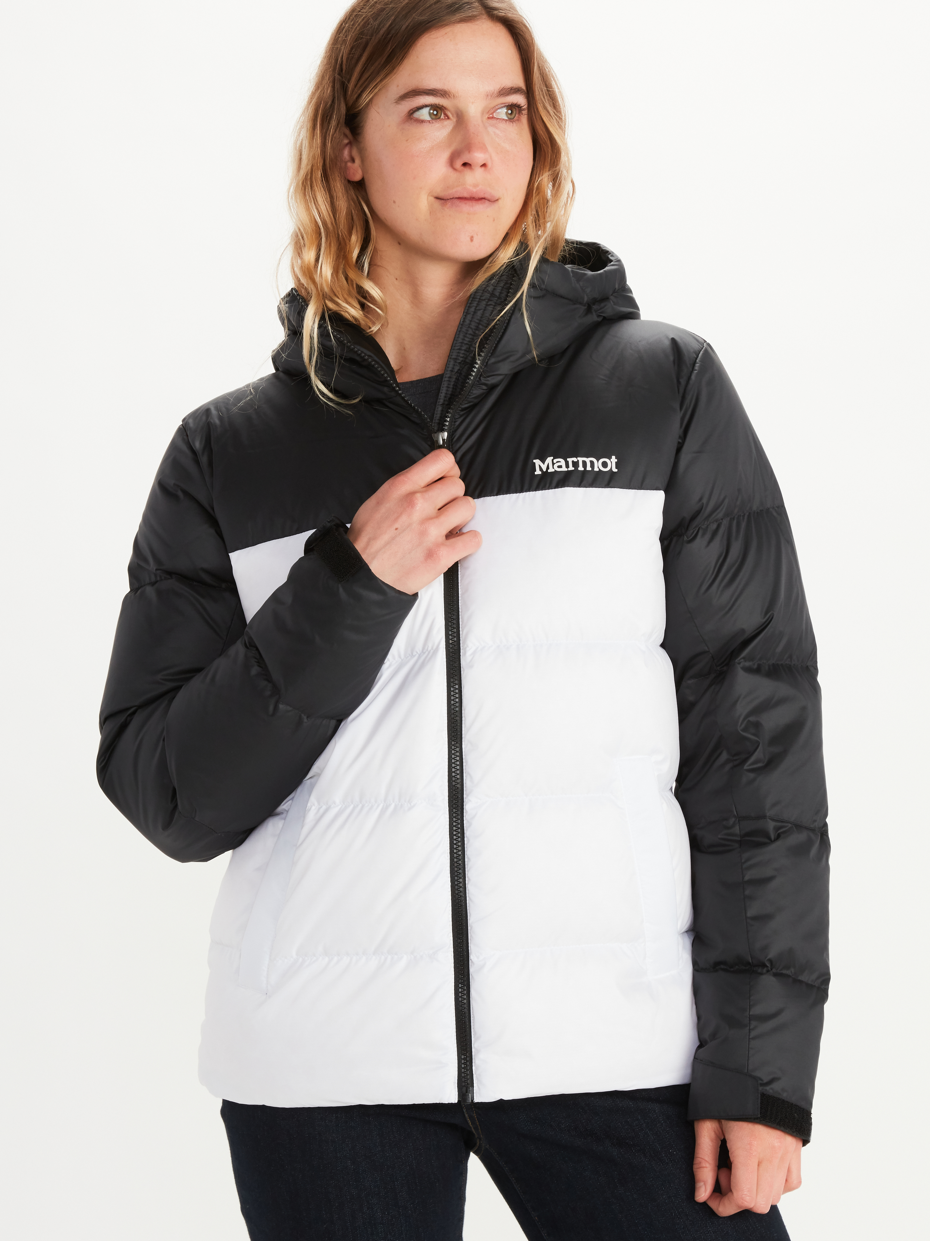 Marmot down outlet hooded jacket