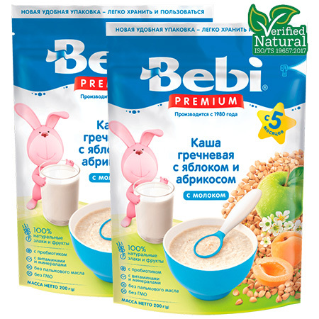 Каша bebi premium овсяная на козьем молоке