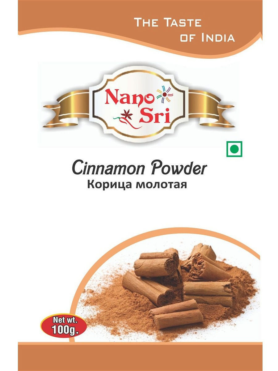 Корица молотая (Cinnamon Powder) Nano Sri, 100 г - купить с доставкой по  выгодным ценам в интернет-магазине OZON (244105745)