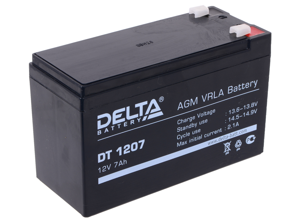 АккумуляторнаябатареяDeltaDT1207(12V/7Ah)