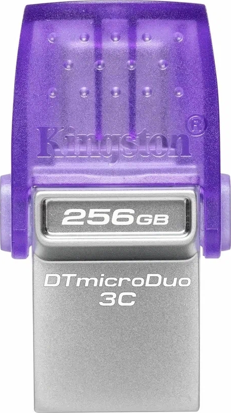 KingstonUSB-флеш-накопительDTDUO3C256ГБ,фиолетовыймеланж