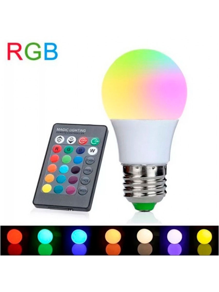 Лампа led RGB Bulb