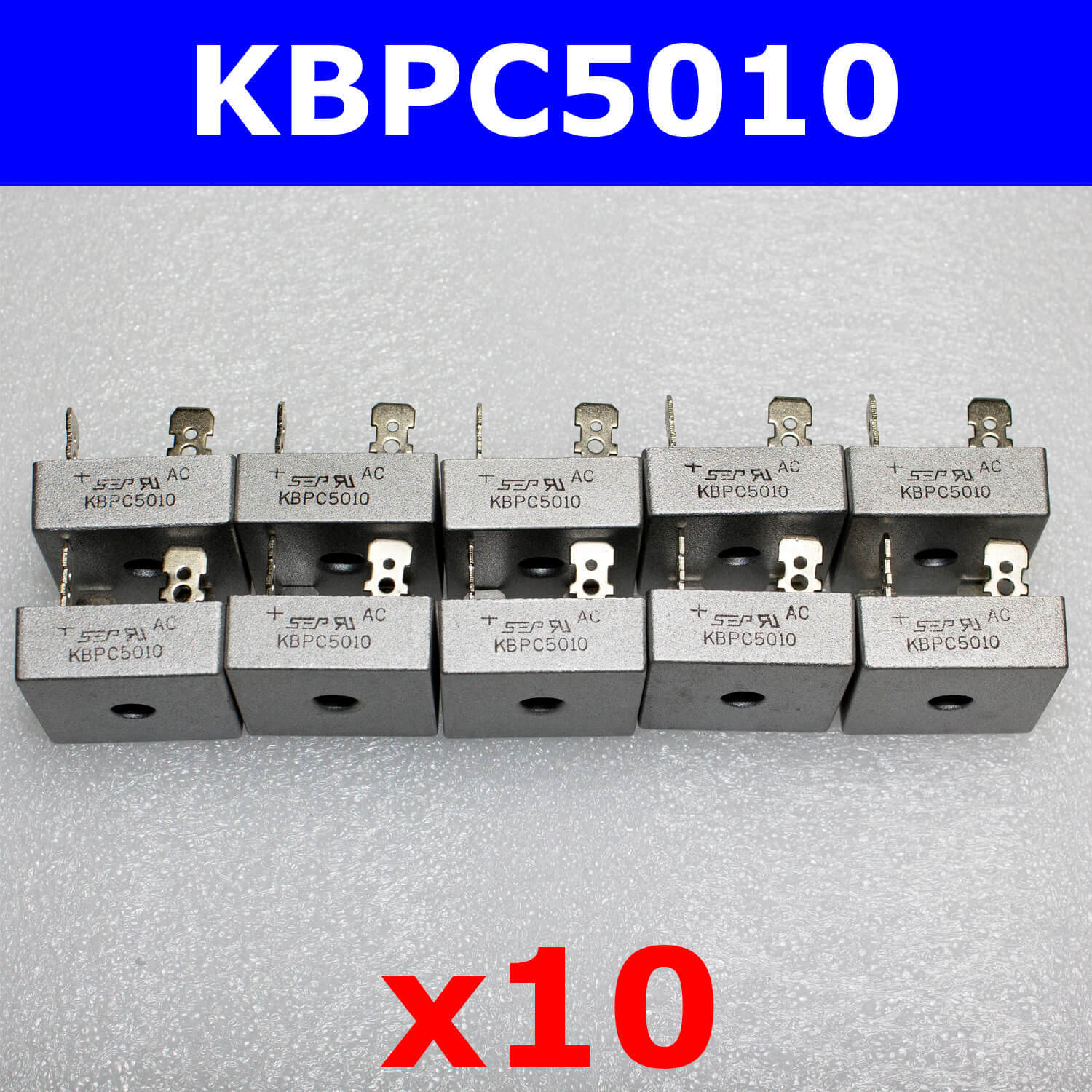 KBPC5010-комплектиз10-хдиодныхмостов(1000В,50А,KBPC)-оригиналSEP