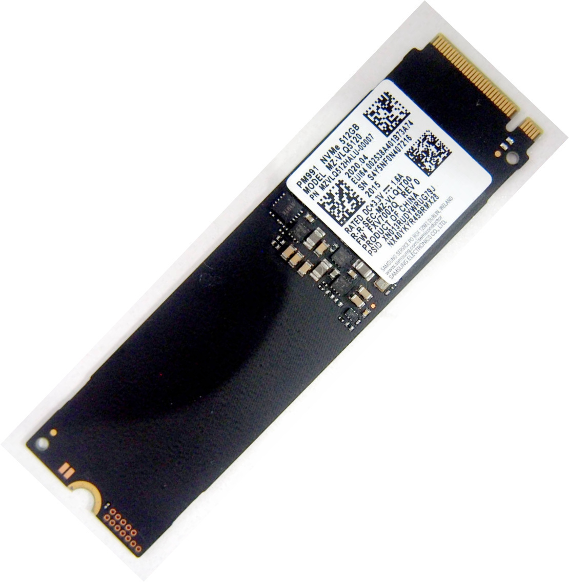 Samsung512ГБВнутреннийSSD-дискSAMSUNGPM991M2512GBPCIe3SSD(MZVLQ512HALU)