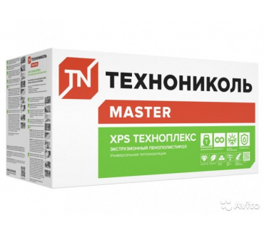 ПлитыXPSТЕХНОПЛЕКС/TECHNOPLEX1180х580х30-L(0,266916м3-8,9м2-13шт/упак)