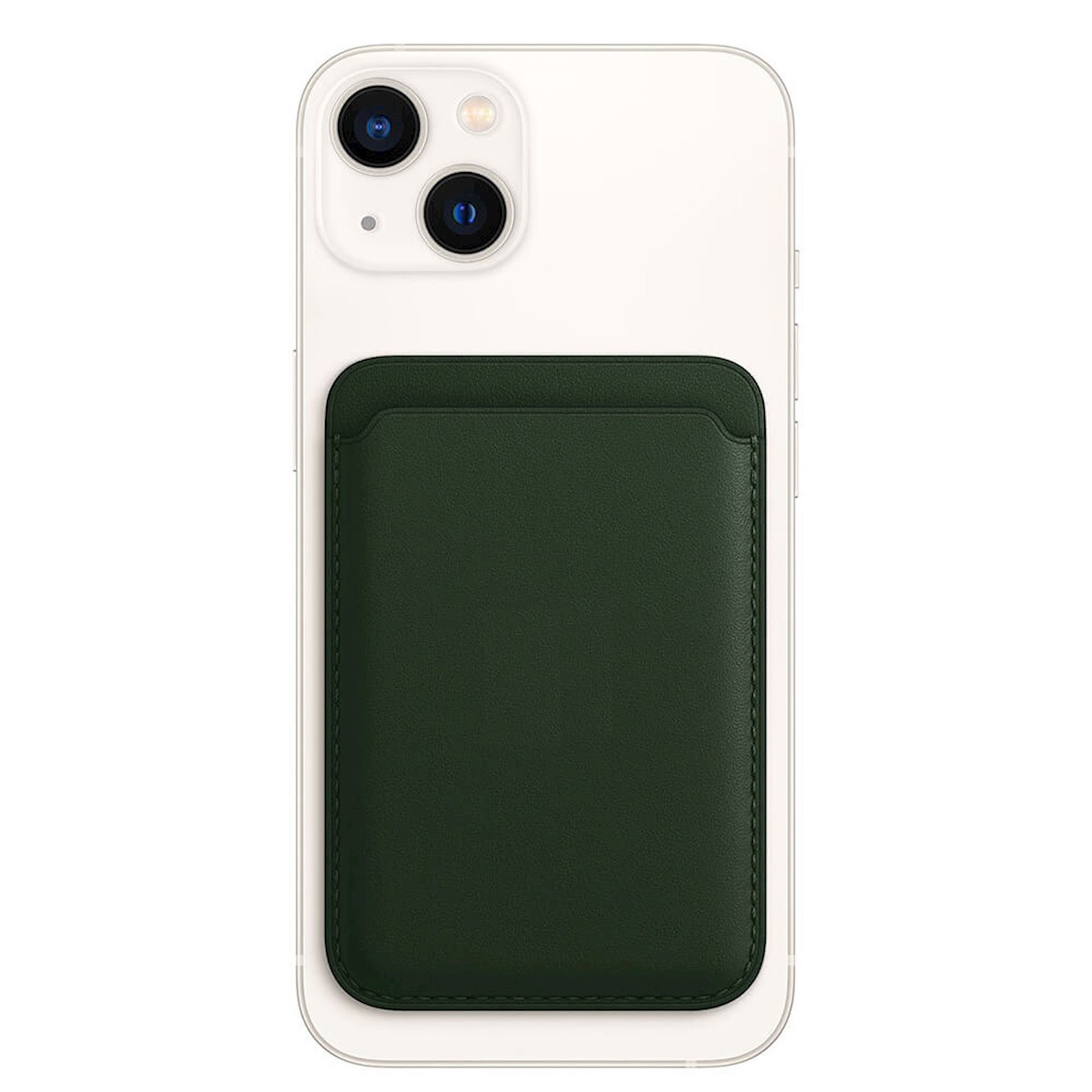 Iphone 13 leather case green