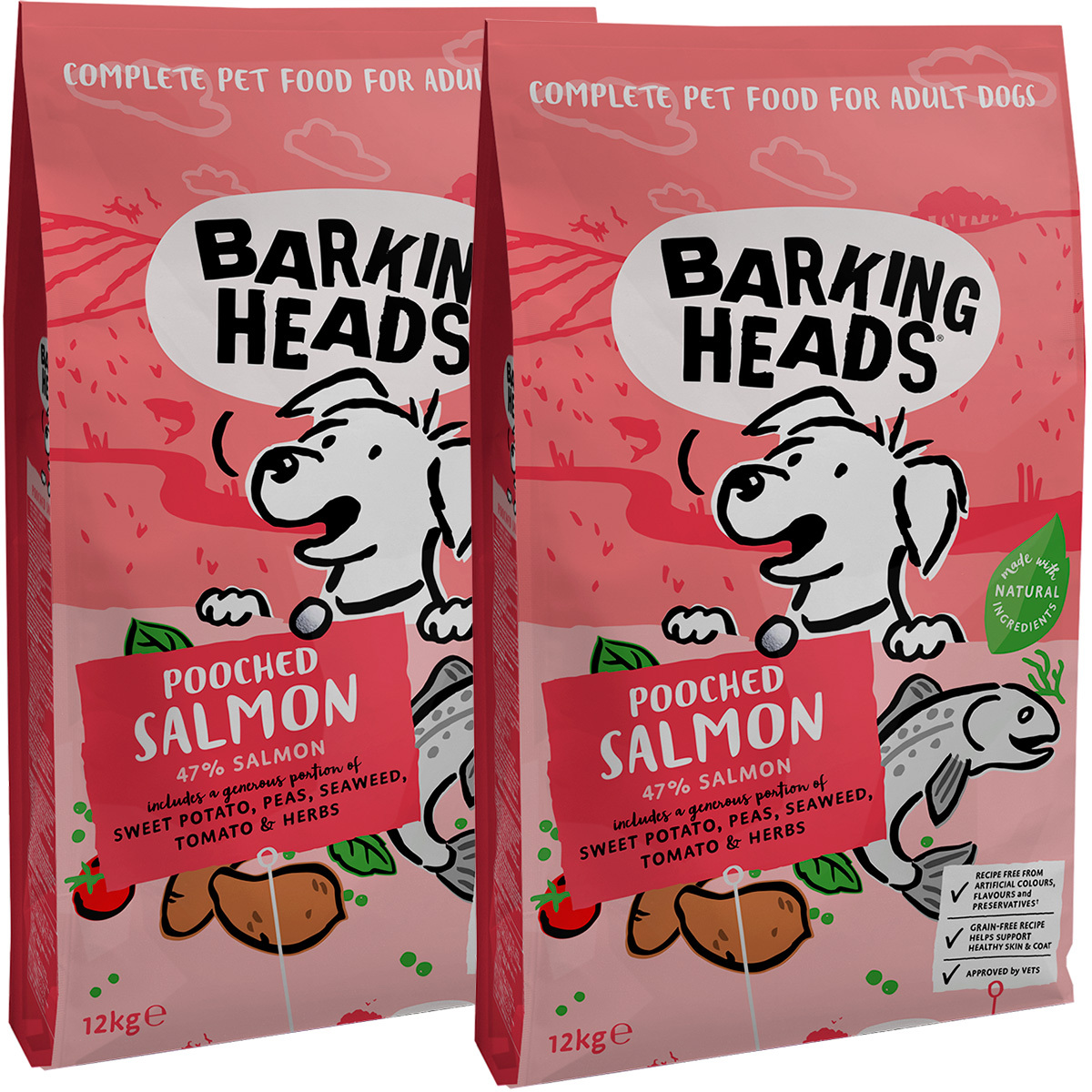 barking heads корм, barking heads корм для собак логотип, корм barking heads для щенков с лососем и курицей щенячьи деньки, корм для собак barking heads курица с рисом 18 кг