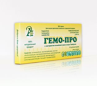 Свечи Гемо-про, с грязью озера Тамбукан, Адонис 10шт.